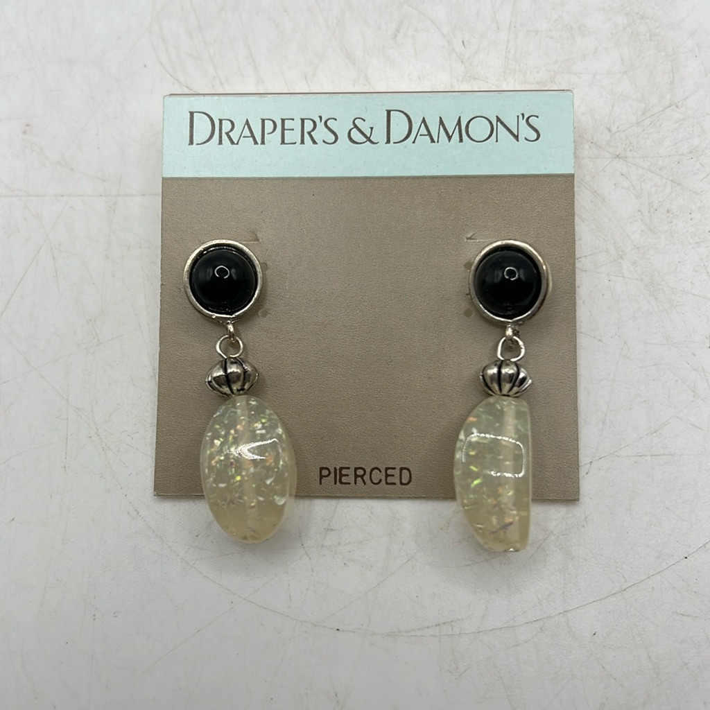 Nwt Drapers & Damons Pierced Earrings Jewelry Accessory Dangle Stud Glitter